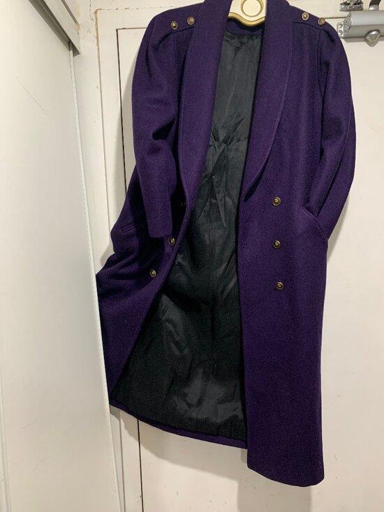 VINTAGE FOXRUN BY BALIMEL WOOL BLEND TRENCH COATS SIZE 9/10 - Picture 6 of 16